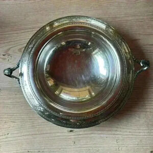 Antique Victorian Meriden Silverplate/Silver Plate Bowl Holder Server... Homan